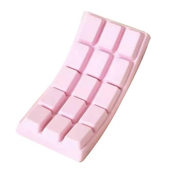 Jucarie antistres squishy in forma de baton de ciocolata FU-K0518-260905-2928, TPR, cu revenire lenta, portabil, roz