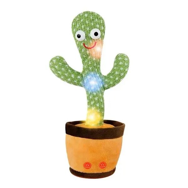 Jucarie Interactiva Cactus, cantaret, dansator, multicolor, 25cm