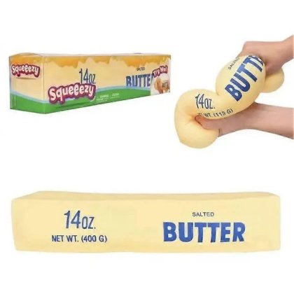 Jucarie senzoriala de stres, 25cm, galben, 14oz
