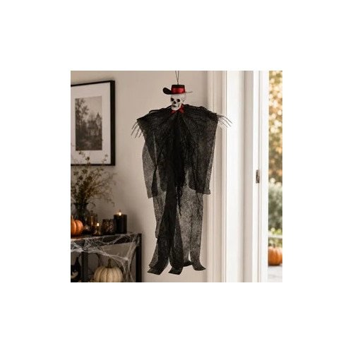 Schelet Decorativ Suspendabil cu Palarie 30x60cm