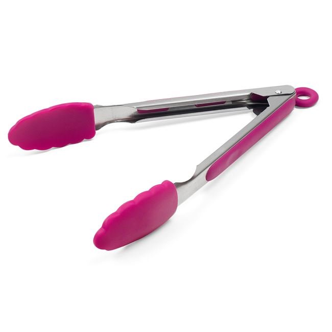 Cleste Metalic cu Varfuri din Silicon Fucsia 27cm