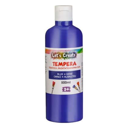 Acuarela Tempera Sticla Bleu 500ml