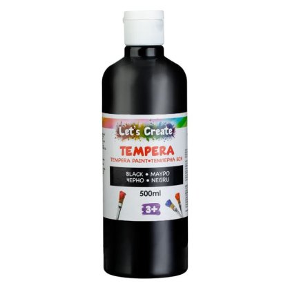 Acuarela Tempera Neagra in Sticla 500ml