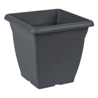 Ghiveci Flori din Plastic Antracit 21x21x20cm - 4.6L