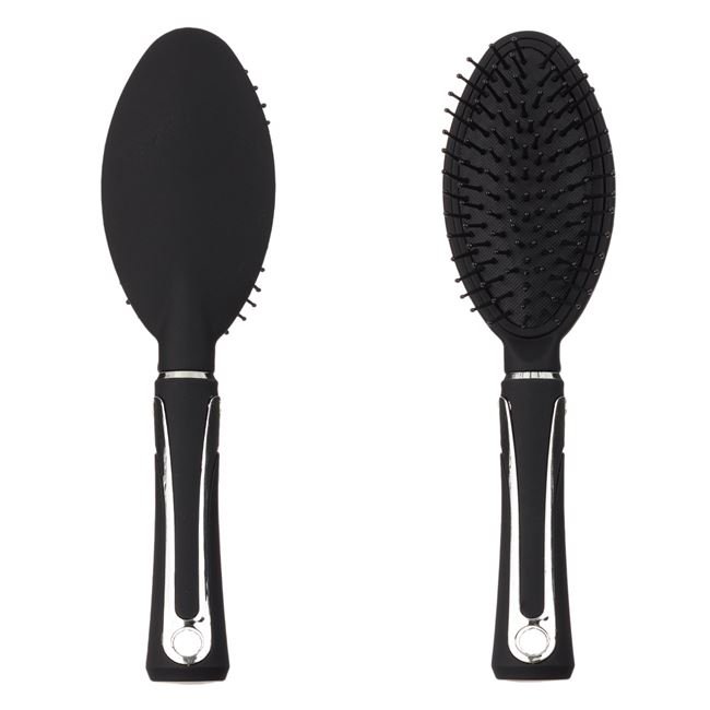 Perie Ovala Plastic Negru