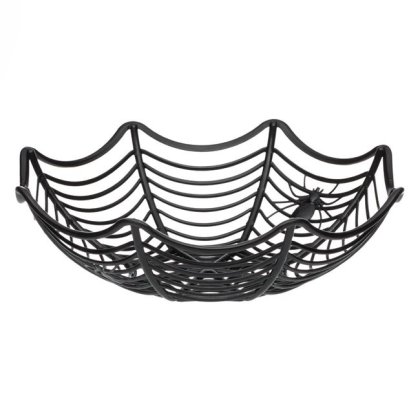 Bol din Plastic de Halloween Panza cu Paianjeni Ø28x8cm