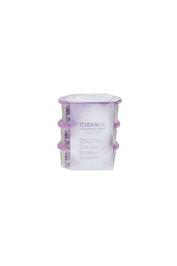 Set de 3 dezumidificatoare pasive, 100 g x 3 bucăți, cu o aromă discretă de lavandă, potrivite pentru spații de până la 35 m², rulote și autorulote