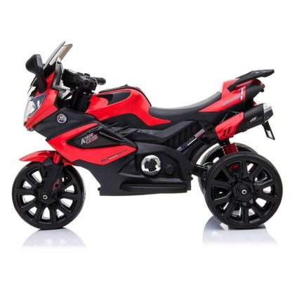 Motocicleta Electrica 6V cu Sunet Rosie Neagra