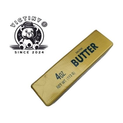 Jucarie interactiva random VICTINY ® butter / unt auriu / gold 14 CM, squishy, antistres, anxietate, depresie si multe alte afectiuni de zi cu zi, ale copiilor cat si ale adultiilor