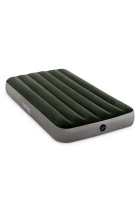 Saltea gonflabilă gri pentru 1 persoană cu pompă 0.99 x 0.25 x 1.91 m - Intex