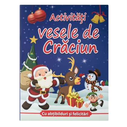 Carte "Activitati Vesele de Craciun" A4 cu Autocolante - 16F