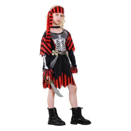 Costum Deghizare de Halloween pentru Copii Pirat Schelet