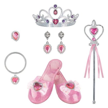 Set de Joaca cu Pantofi Roz & Accesorii de Printesa