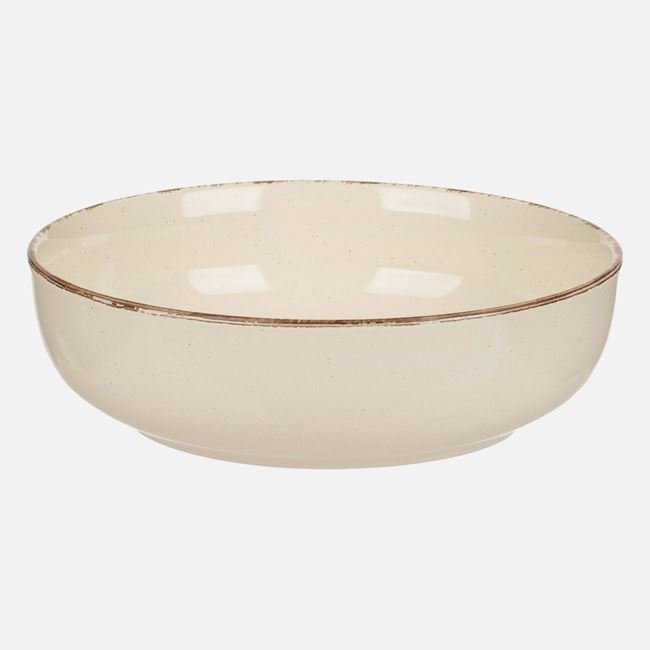 Farfurie Adanca Ceramica Bej Nordic Style Ø20cm