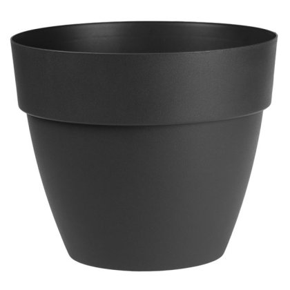 Ghiveci Flori din Plastic Antracit Ø25x21cm - 7l