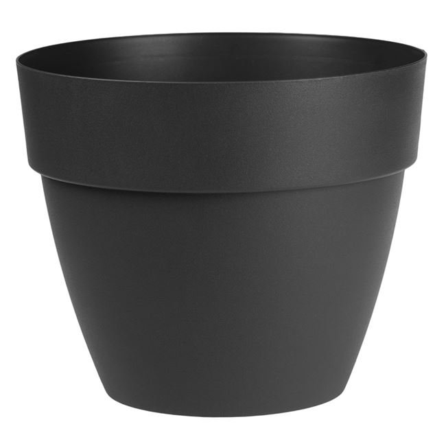Ghiveci Flori din Plastic Antracit Ø35x29.5cm - 19.5l