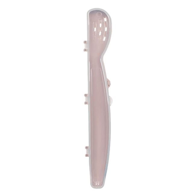 Husa Perie de Dinti de Voiaj din Plastic Nude 20.5cm