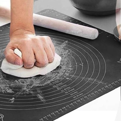 Plansa pentru Framantat Aluat din Silicorn Antracit 50x40cm