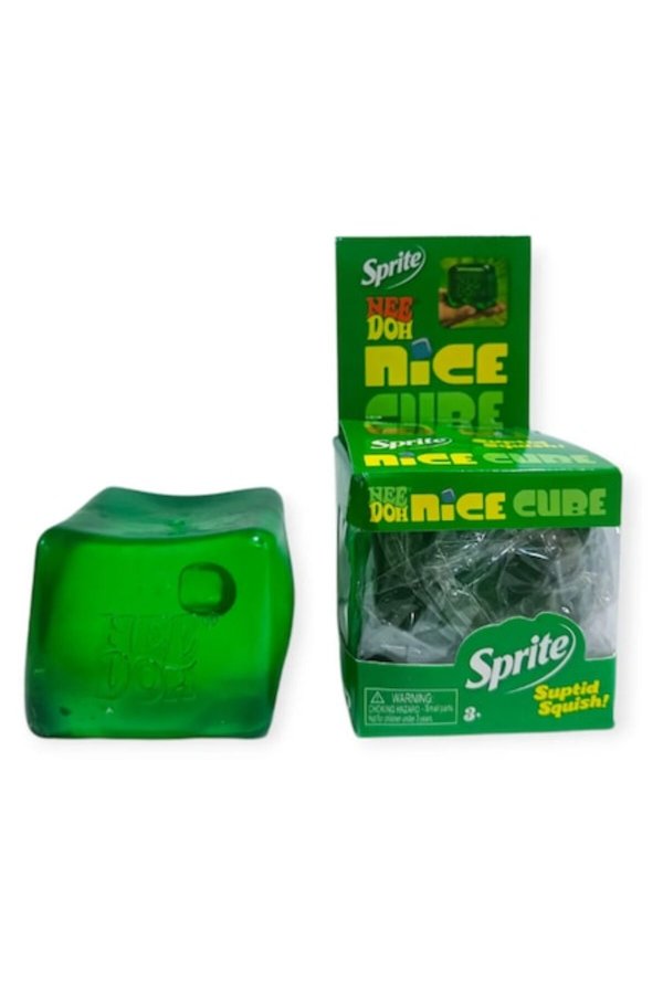 ® Jucărie interactivă antistres, cub verde și Sprite, moale, pentru copii și adulți