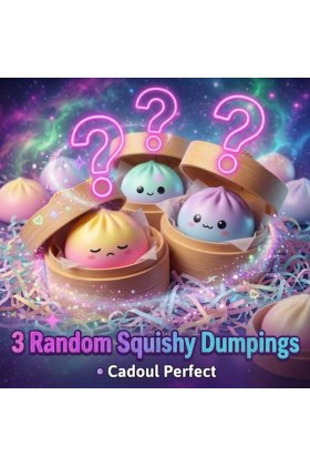 Set de 3 squishy-uri în formă de gălușcă victiny ®   Jucărie Squishy Antistres Multicoloră, Aleatorie, Kawaii și Amuzantă