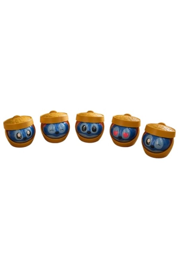 Jucărie squishy antistres, ALIEN ALBASTRU Baozi / GĂLUȘCĂ multicoloră, 1 bucată aleatorie, 9 cm