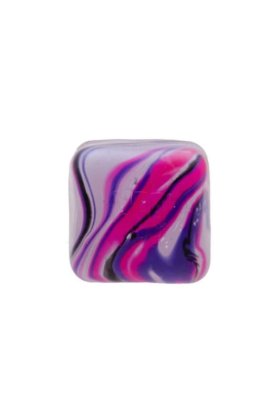 NeeDoh Cosmic Cube Mov-Roz Jucărie antistres, cub senzorial moale pentru copii și adulți, 5,7 cm