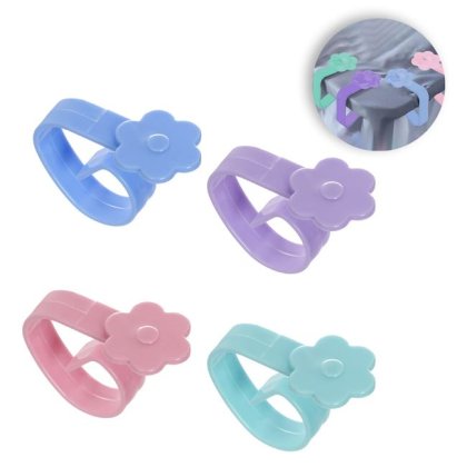 Cleme din Plastic Flori Colorate Fixare Fata de Masa - 4buc
