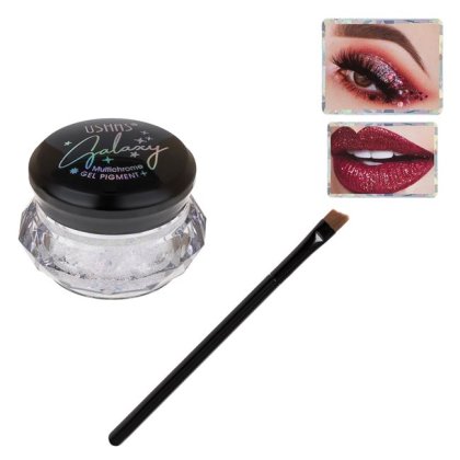 Glitter cu Textura Cremoasa Transparent Holografic cu Pensula pentru Machiaj - 7.2g