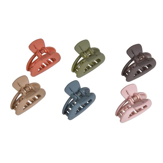 Clame Par de Culori Mate pentru Femei 4cm - 6buc