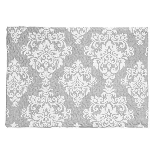 Fata de Perna Gri cu Model Damask 68x49cm