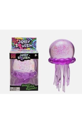 Jucărie antistres meduză squishy Schylling, Model meduză senzorială, Jucărie fidget, Mov