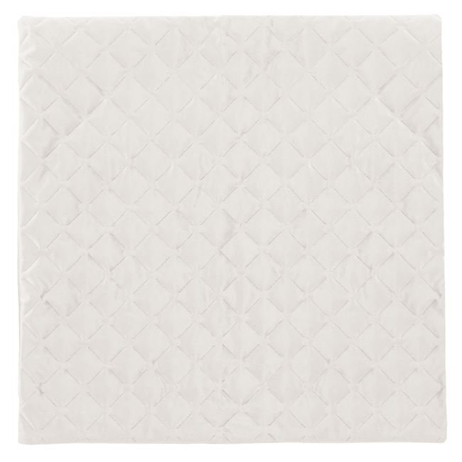 Fata de Perna Decorativa de Iarna Ecru Velvet cu Model Romburi 45x43cm