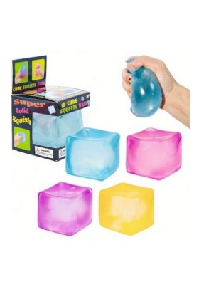 Jucărie squishy antistres, design cub de gheață