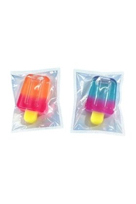 Jucărie squishy antistres, LICHIA DE ÎNGHEȚATĂ MULTICOLORĂ
