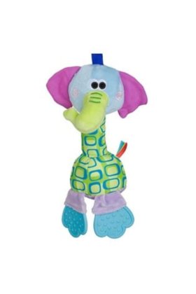 Zornăitoare elefant cu jucării de dentiție