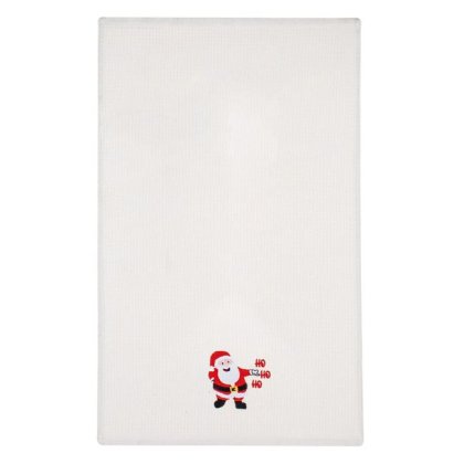Prosop Bucatarie de Craciun Off White "HO HO HO" 60x40cm