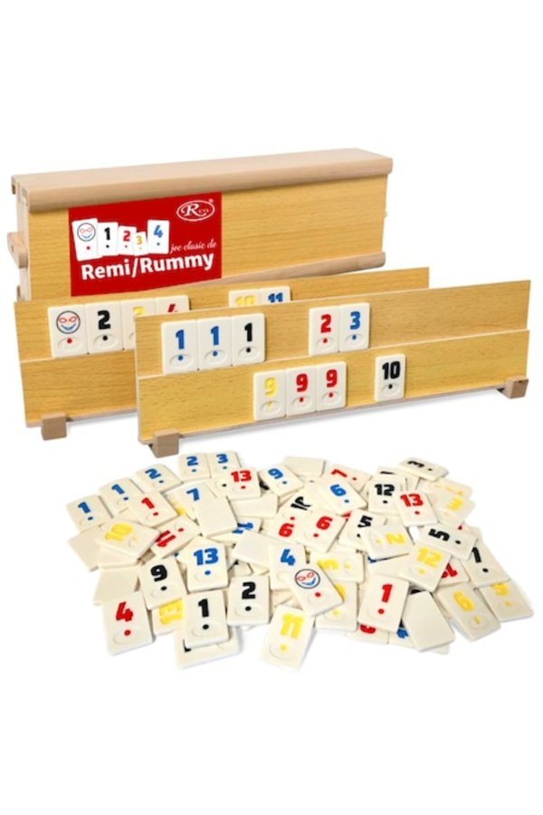 Joc de Rummy RCO ®   Set clasic în cutie de lemn
