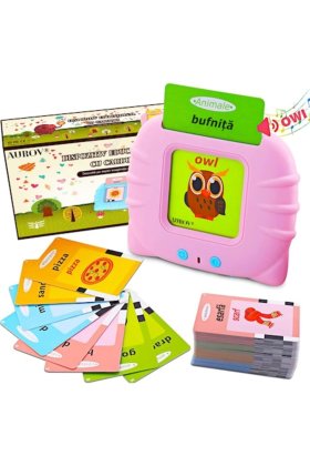 Jucărie educativă Montessori carduri engleza pentru copii
