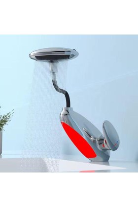 Robinet de chiuvetă de baie cu lumină ambient LED