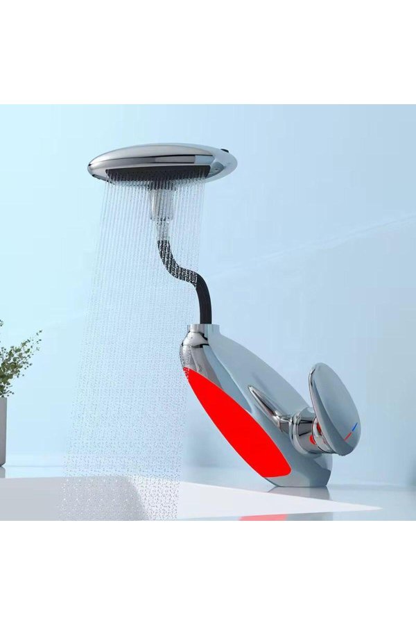 Robinet de chiuvetă de baie cu lumină ambient LED