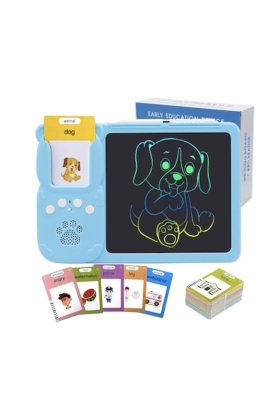 Set tabletă LCD 2 în 1 pentru copii cu cititor de carduri