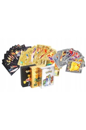 Set de 3 pachete de cărți Pokemon, 3 în 1, 165 piese, Multicolor