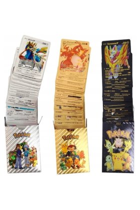 Set de cărți Pokemon 3 în 1, 165 de piese, Multicolor