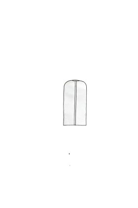 Husă de protecție transparentă pentru costum 60 x 137 cm