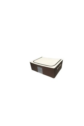 Husă pentru depozitarea hainelor cu cadru Ecru Maro 60 x 40 x 20 cm