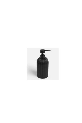 Dozator de săpun negru cu linii verticale în relief 430 ml