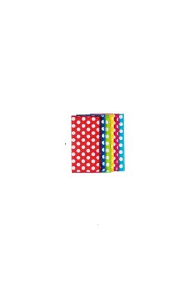 Lavete din microfibră în diferite culori cu buline 30 x 30 cm - 6 bucăți