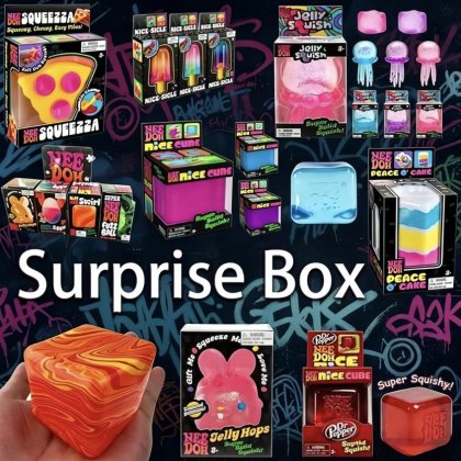 Random set 2 Squishy VICTINY® Blind Box / MYstery Box jucarii senzoriale squishy pentru copii si adulti, model vic-014