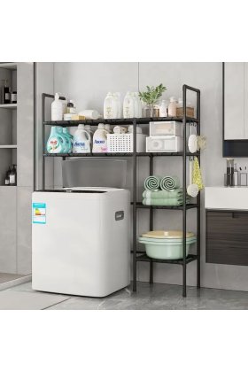 Raft de depozitare pentru mașină de spălat și toaletă multifuncțional cu 5 straturi 138x106x25