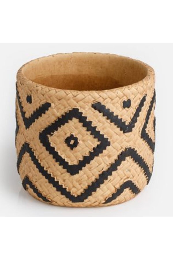 Mască ghiveci ceramică bej Ø13,5 x 12,3 cm - 0,9 L